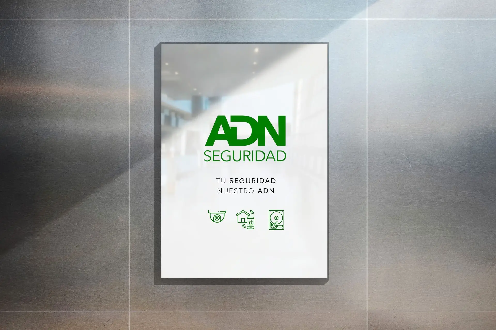 Cartel Marca ADN Seguridad 