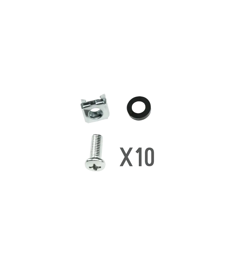 PACK X10 TORNILLERIA RACK