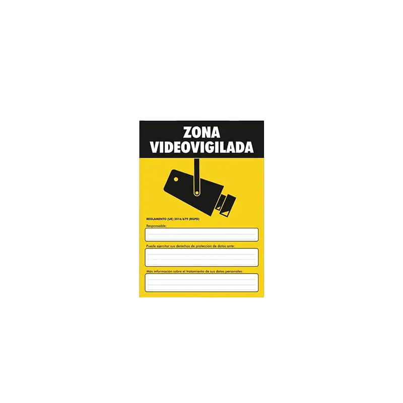 CARTEL CCTV ADHESIVO