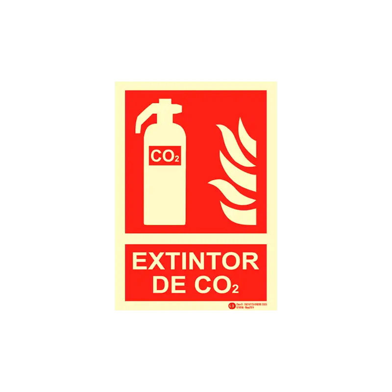 CARTEL EXTINTOR CO2